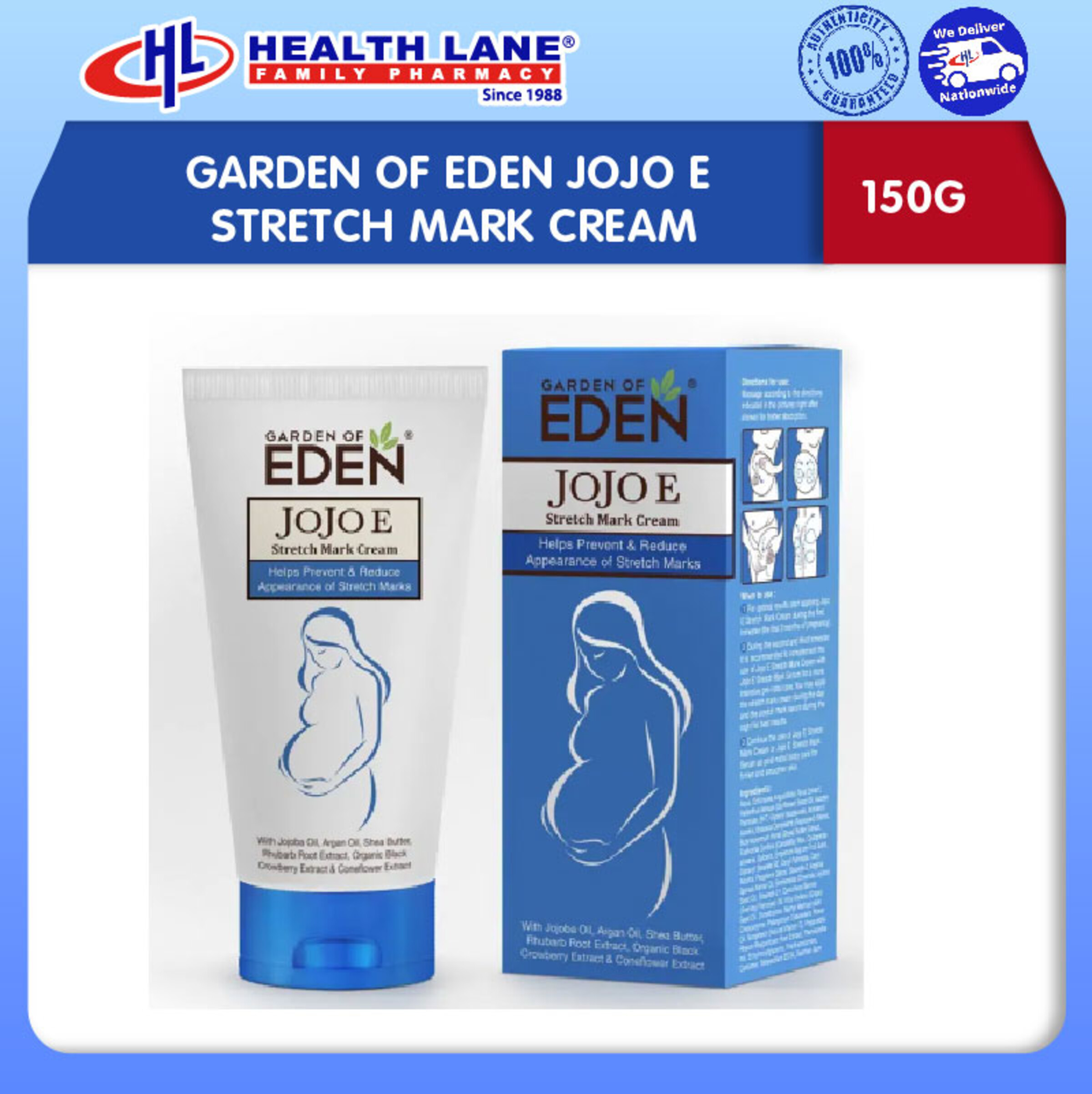 GARDEN OF EDEN JOJO E STRETCH MARK KRIM (150G)